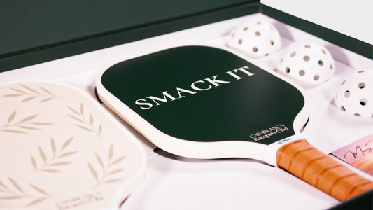 Casablanca Racquets Club pickleball box set – premium paddle and balls.