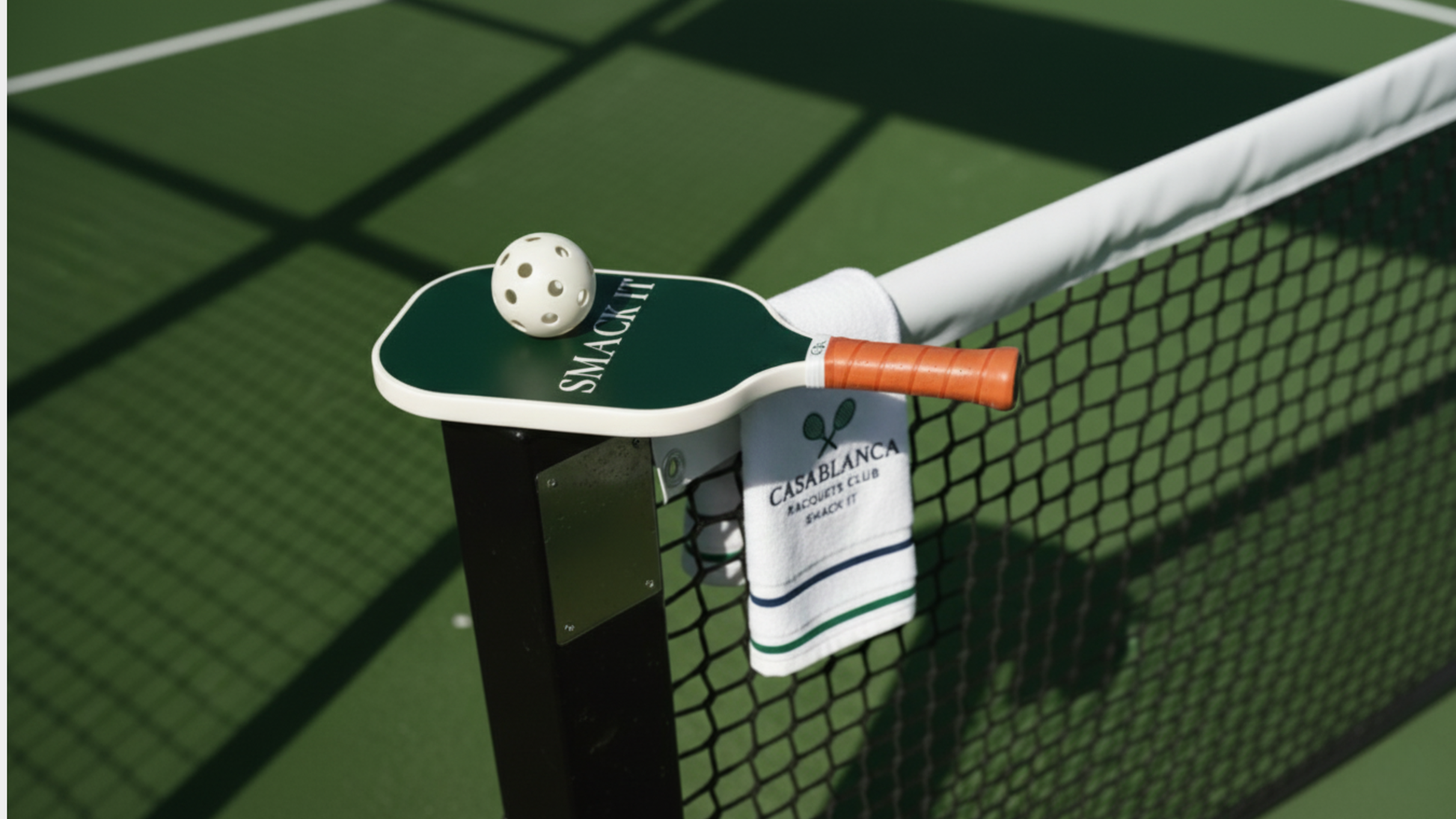 Casablanca Racquets Club pickleball box set – premium paddle and balls.
