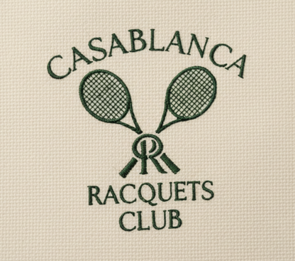 Casablanca Racquets Club Heritage Cabas — premium lifestyle tote bag for everyday use, tennis and pickleball courts.